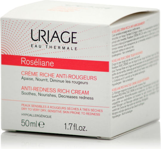 Uriage Rosaliane Rich 24ωρη Ενυδατική Κρέμα Προσώπου κατά της Ερυθρότητας 40ml