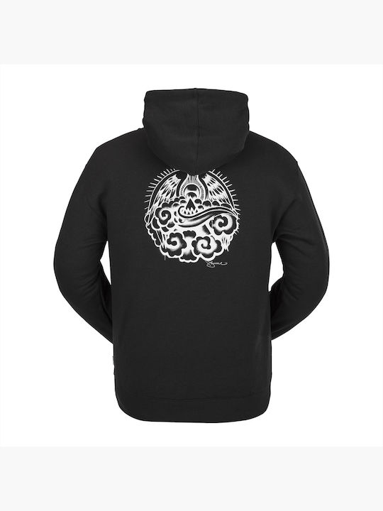 Volcom Herren Sweatshirt mit Kapuze Schwarz