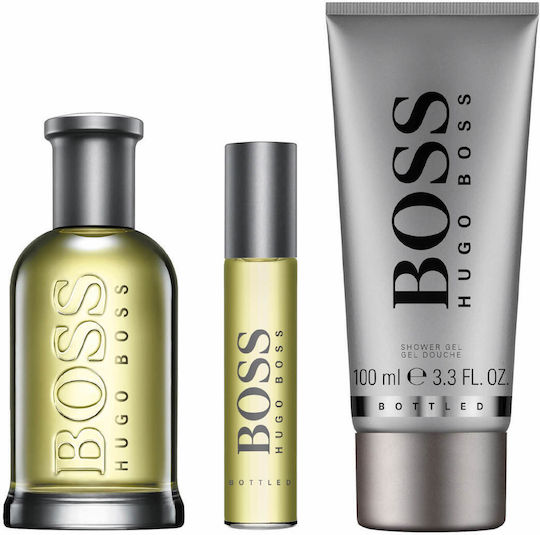 Boss Bottled Christmas 2023 Ανδρικό Σετ με Eau de Toilette 3τμχ