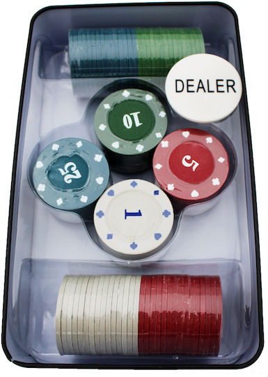 Σετ 100 Μάρκες Poker 11.5gr σε Μεταλλικό Κουτί
