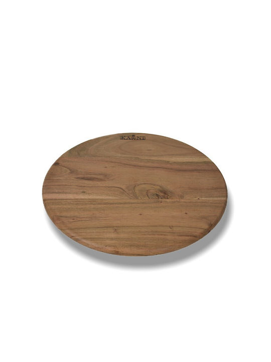 Nakaro Wood Πλατώ Σερβιρίσματος Περιστρεφόμενο Ξύλινο 35x35x4εκ.