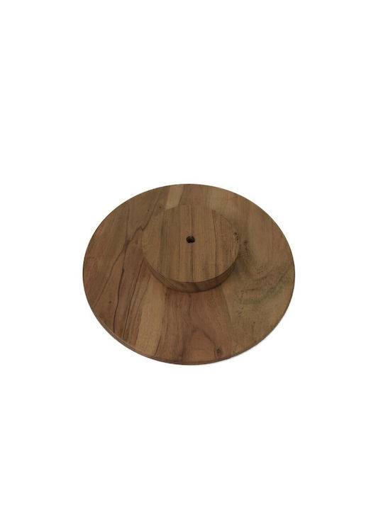 Nakaro Wood Πλατώ Σερβιρίσματος Περιστρεφόμενο Ξύλινο 35x35x4εκ.