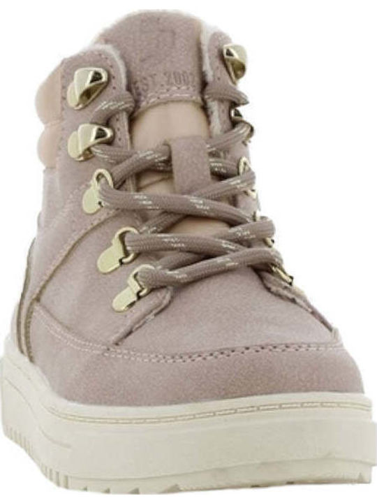 Anatomisch Kinderstiefeletten mit Schnürsenkeln Rosa