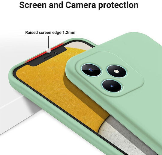 Solid Color Back Cover Σιλικόνης Πράσινο (Realme C51)