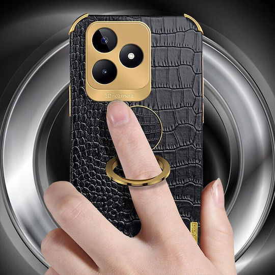 Crocodile Back Cover Σιλικόνης Κίτρινο (Realme C51)