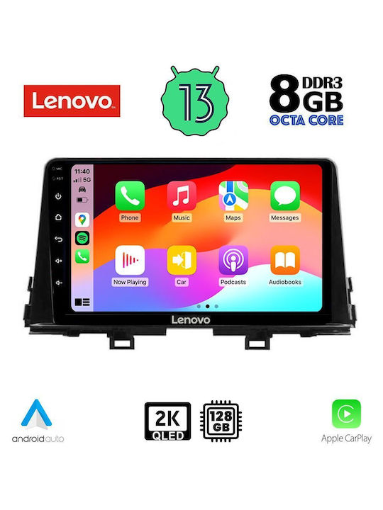Lenovo Ηχοσύστημα Αυτοκινήτου για Mini ONE Kia Picanto 2017-2021 (Bluetooth/USB/AUX/WiFi/GPS/Apple-Carplay/Android-Auto) με Οθόνη Αφής 9"