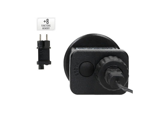 Weihnachtsdekoration Kunststoff Kranz Beleuchtet Strom mit Durchmesser 58cm.