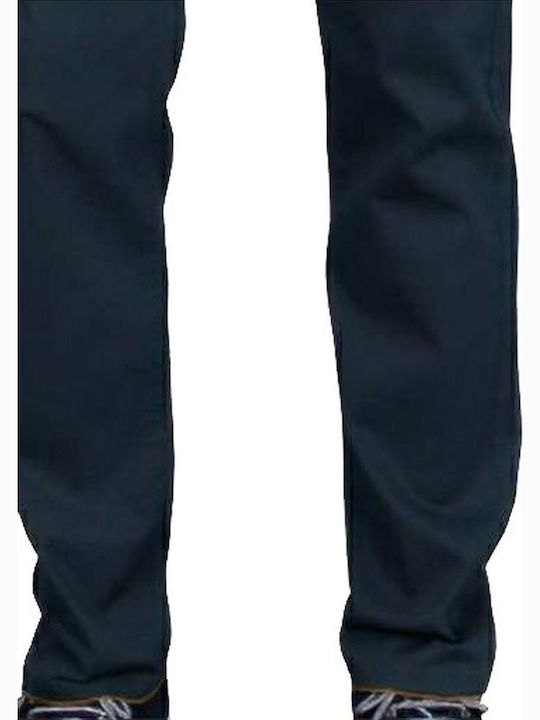 Trousers Chino Elastic Navy Blue