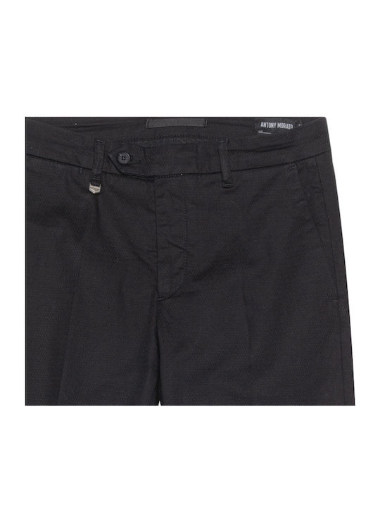Bryan Trousers Chino Elastic in Skinny Fit Black