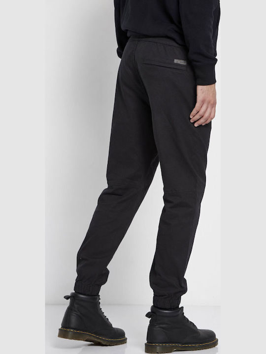 Hose Chino Elastisch in Entspannter Passform Schwarz
