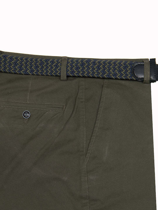 Men's Trousers Chinos Elastic Khaki