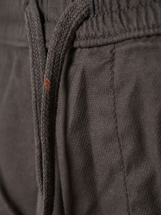Trousers Chino Elastic in Relaxed Fit Gray