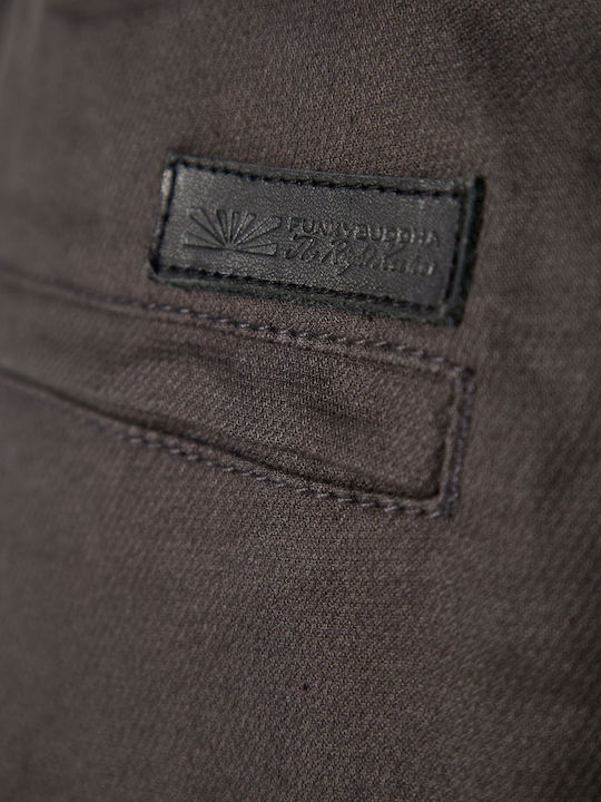 Trousers Chino Elastic in Relaxed Fit Gray