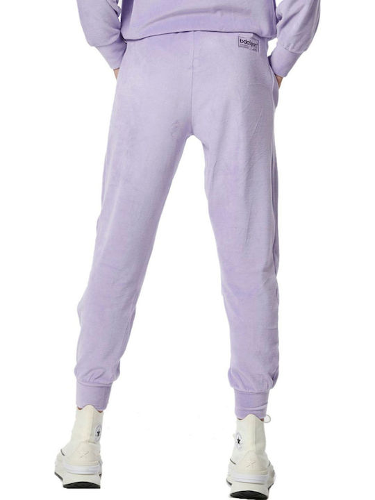 Jogginghose Jogger Samt Lavender