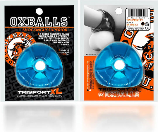 Oxballs Tri-sport Xl Пръстен Cock Blue