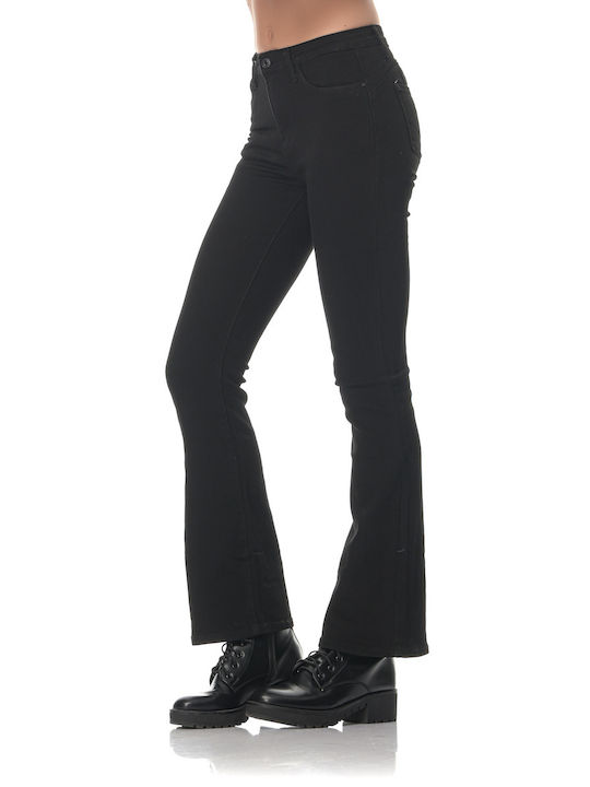 G Secret Women's Jean Trousers Flared Black