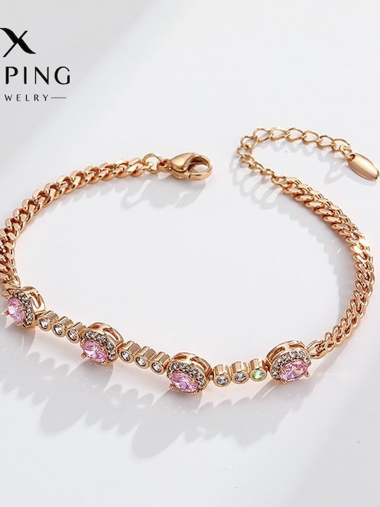 Xuping Bracelet made of Cord Gold Plated