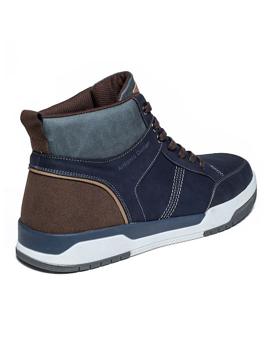 Navy Blue Men's Boots