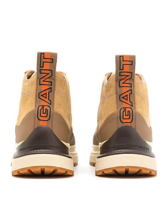 Cazidy Leather Beige Men's Boots