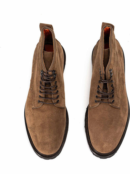 Suede Tabac maro Ghete barbati