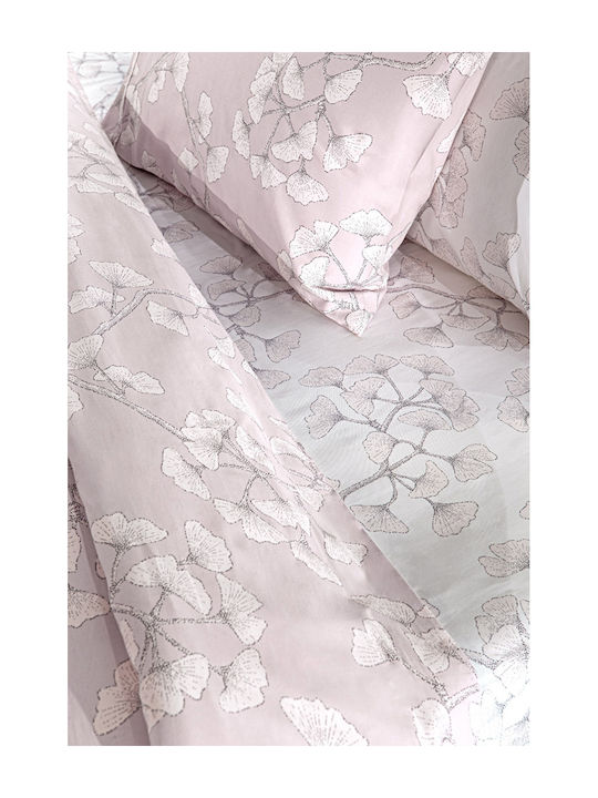 Guy Laroche Duvet Cover Set Cotton Single with Pillowcase 165x225 Lavinia Violet