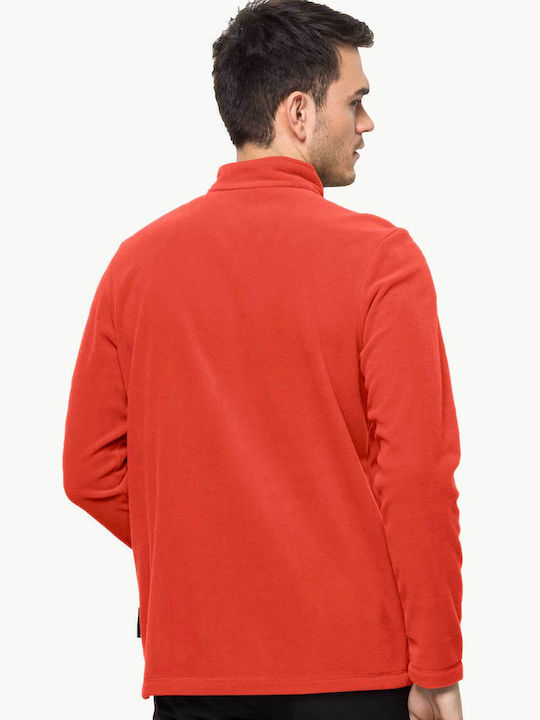 Long Sleeve Athletic Blouse Red