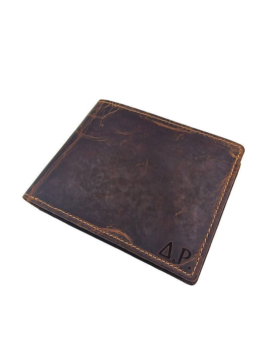 Leather Men's Wallet Classic with RFID Brown