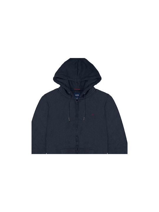 Blue Hoodie Cardigan