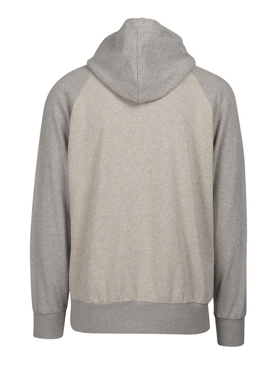 Crossley Herren Sweatshirt mit Kapuze und Taschen Gray