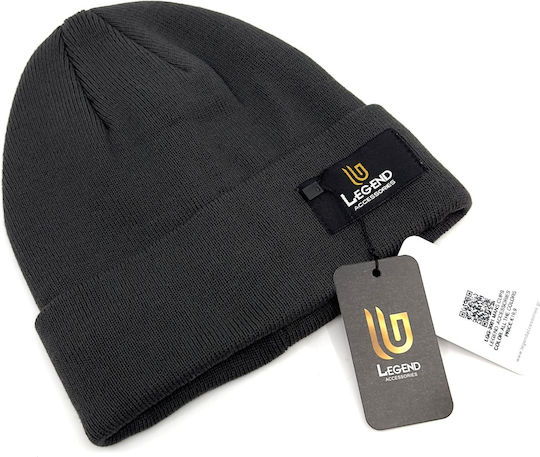 Beanie Beanie Knitted in Gray color