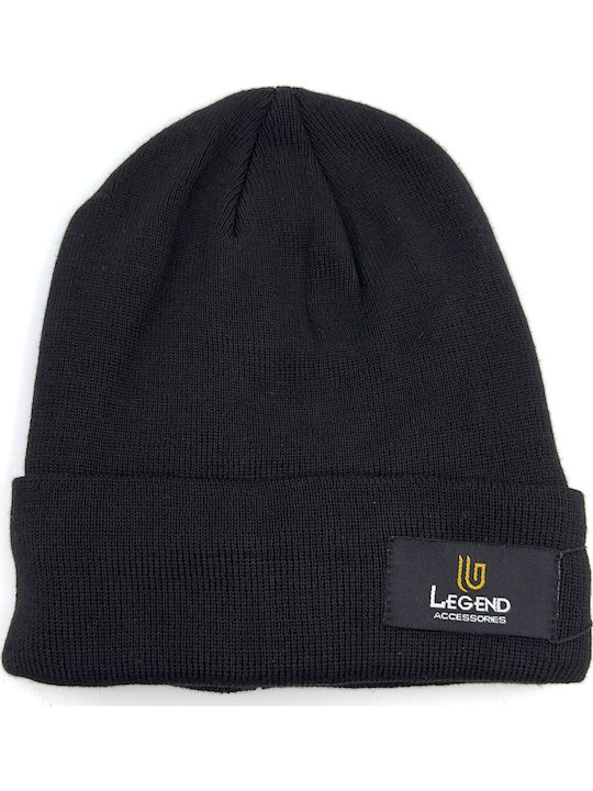 Beanie Beanie Knitted in Black color