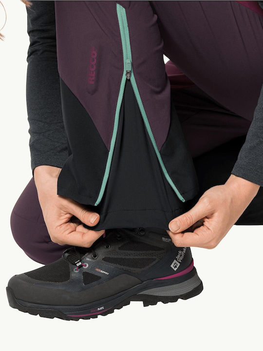Jack Wolfskin Women's Hiking Long Trousers Purple