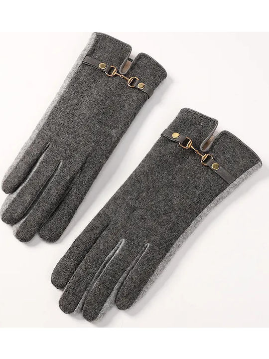 Gray Wolle Handschuhe Berührung