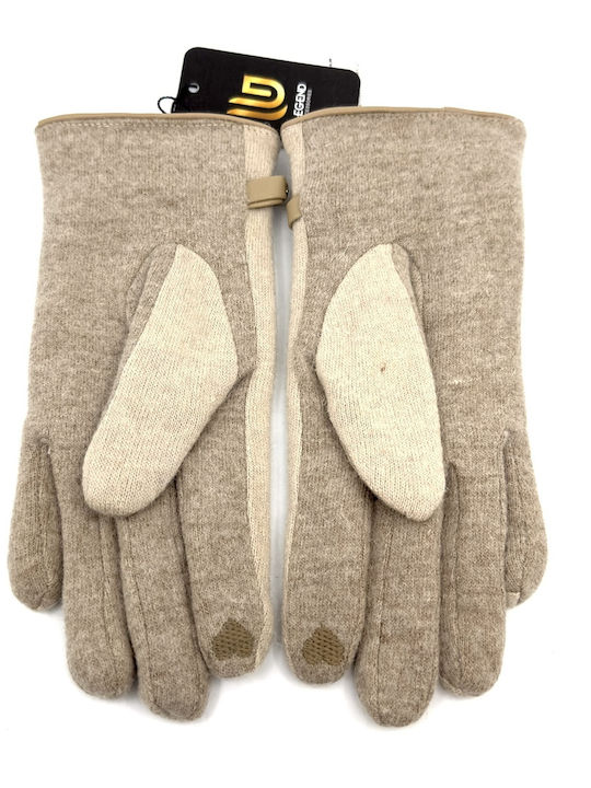 Women's Woolen Touch Gloves Beige