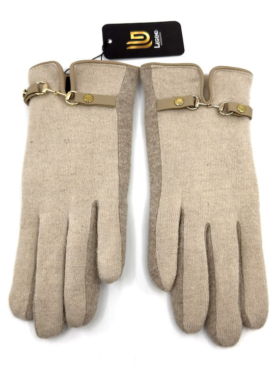 Women's Woolen Touch Gloves Beige