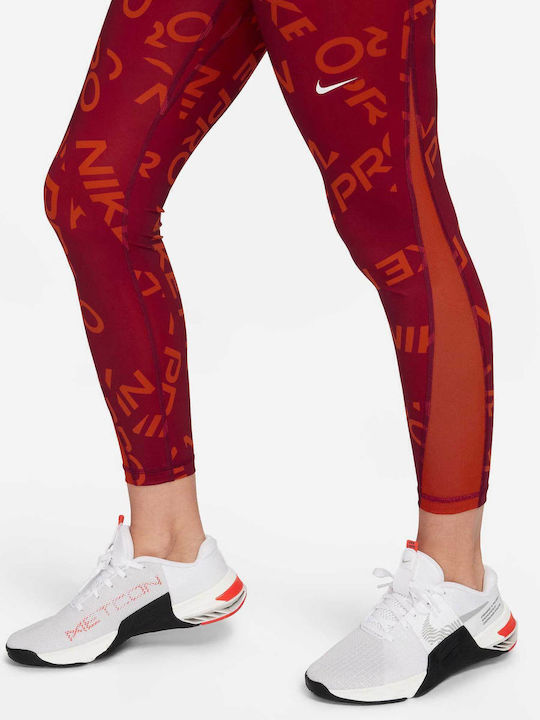 Dri-Fit Pro Training Γυναικείο Cropped Κολάν Κόκκινο