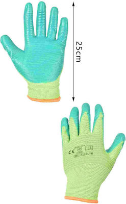 Tpster Nitrile Safety Gloves Green