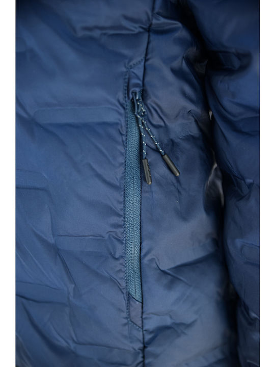 Geci Barbati de Iarnă Waterproof și cu Protecție Împotriva Vântului Albastru