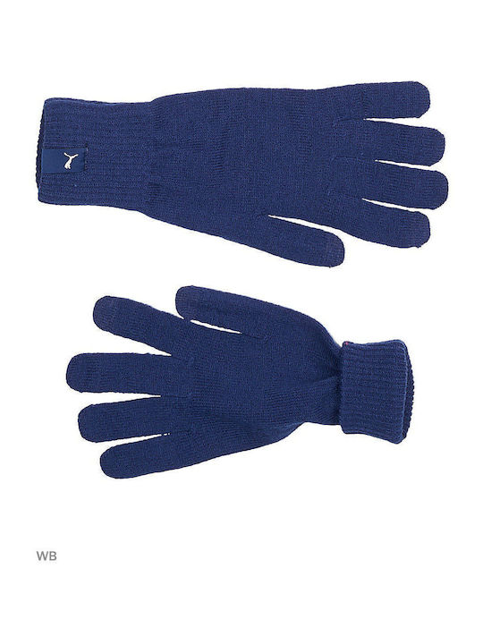 Puma Unisex Knitted Gloves Blue