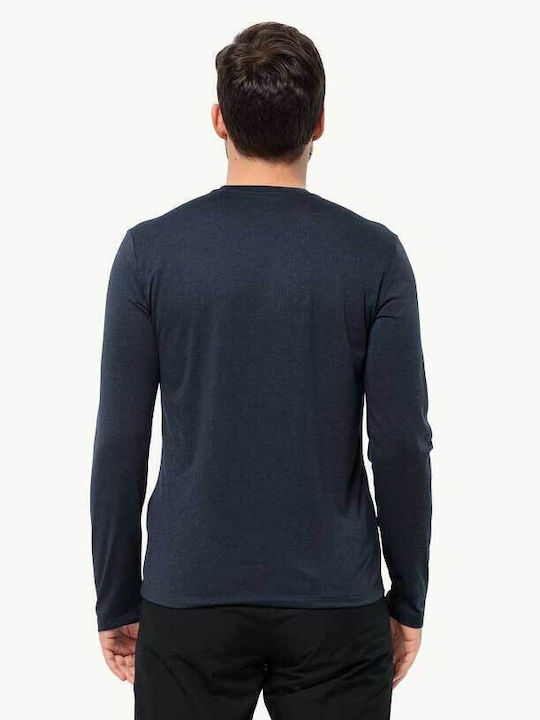 Jack Wolfskin Sky Thermal Ισοθερμική Μπλούζα Μπλε