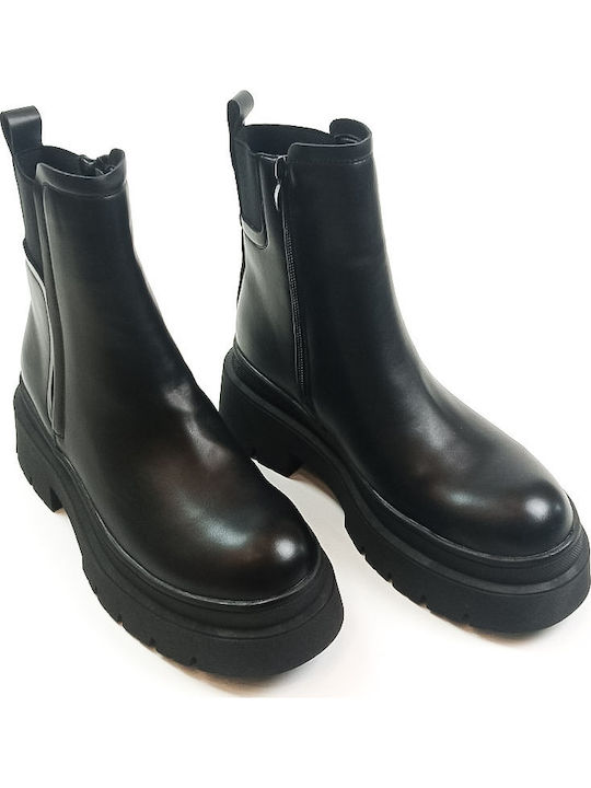 Damen Chelsea Stiefeletten Schwarz