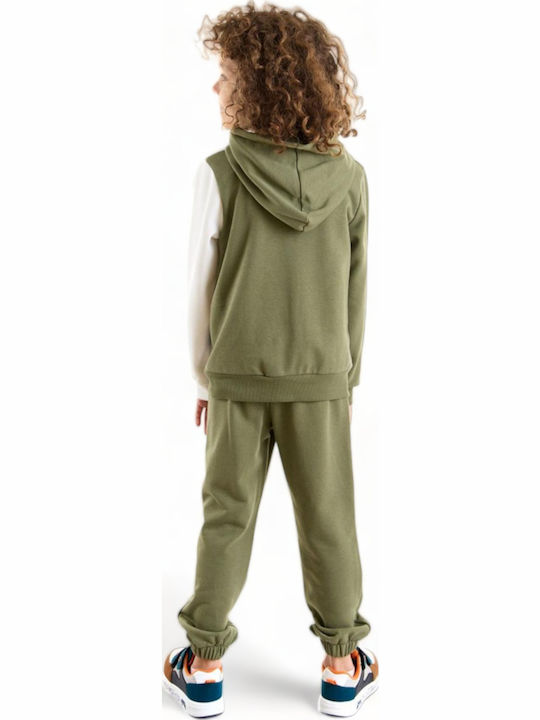 Kids Sweatpants Set Khaki 2pcs
