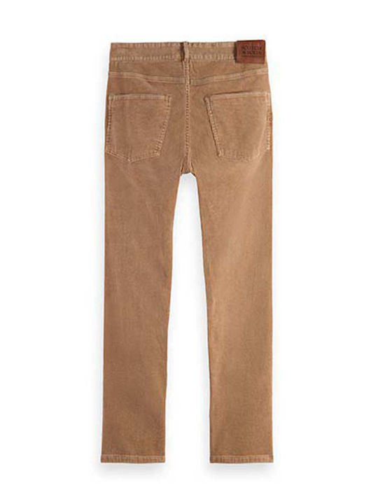 Scotch & Soda Men's Trousers in Regular Fit Brown