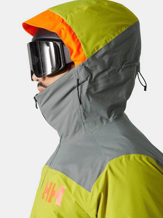 Helly Hansen 65915-452 Ανδρικό Μπουφάν για Σκι & Snowboard Πράσινο