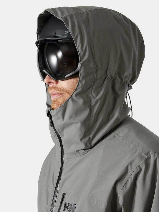 Helly Hansen 65930-876 Ανδρικό Μπουφάν για Σκι & Snowboard Γκρι