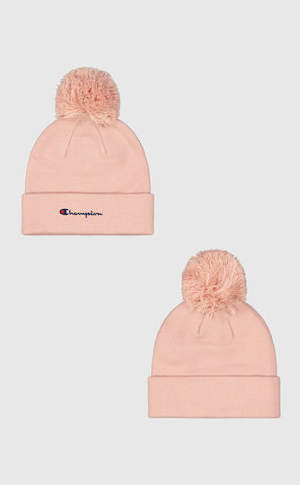Knitted Beanie Cap Pink