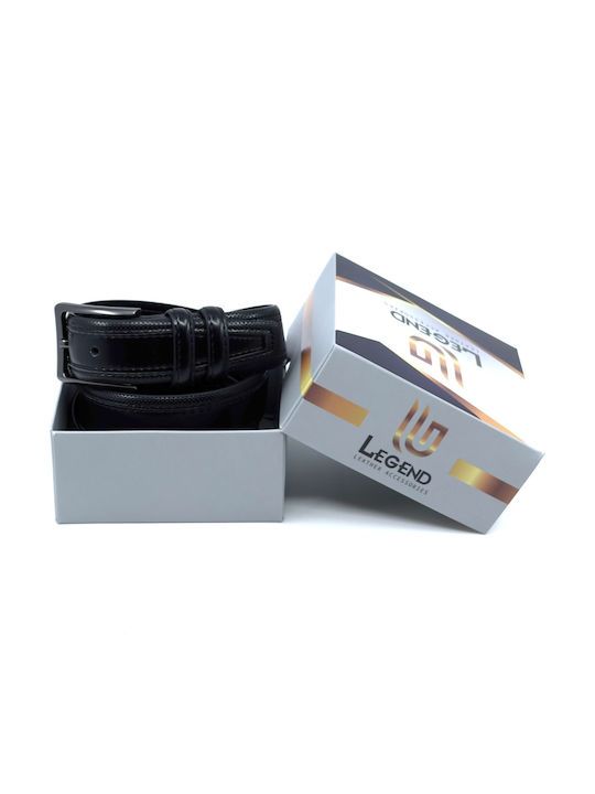 Herren Gürtel Leder Schwarz