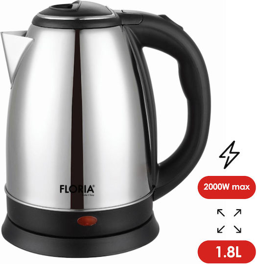 Zilan Kettle 1.8lt 2000W Silver