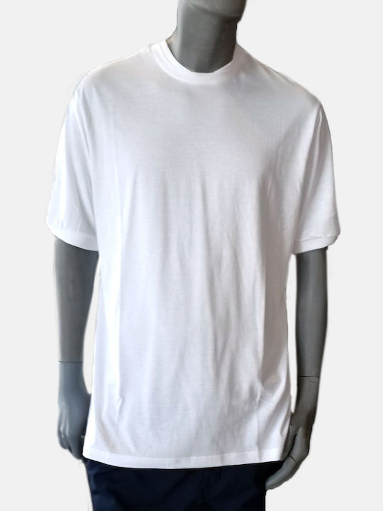 Nineteen t-shirt simple sleeve three quarters 1019 - white