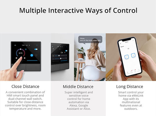 Sonoff Nspanel Recessed Wall Switch with Touch Screen Wi-Fi White